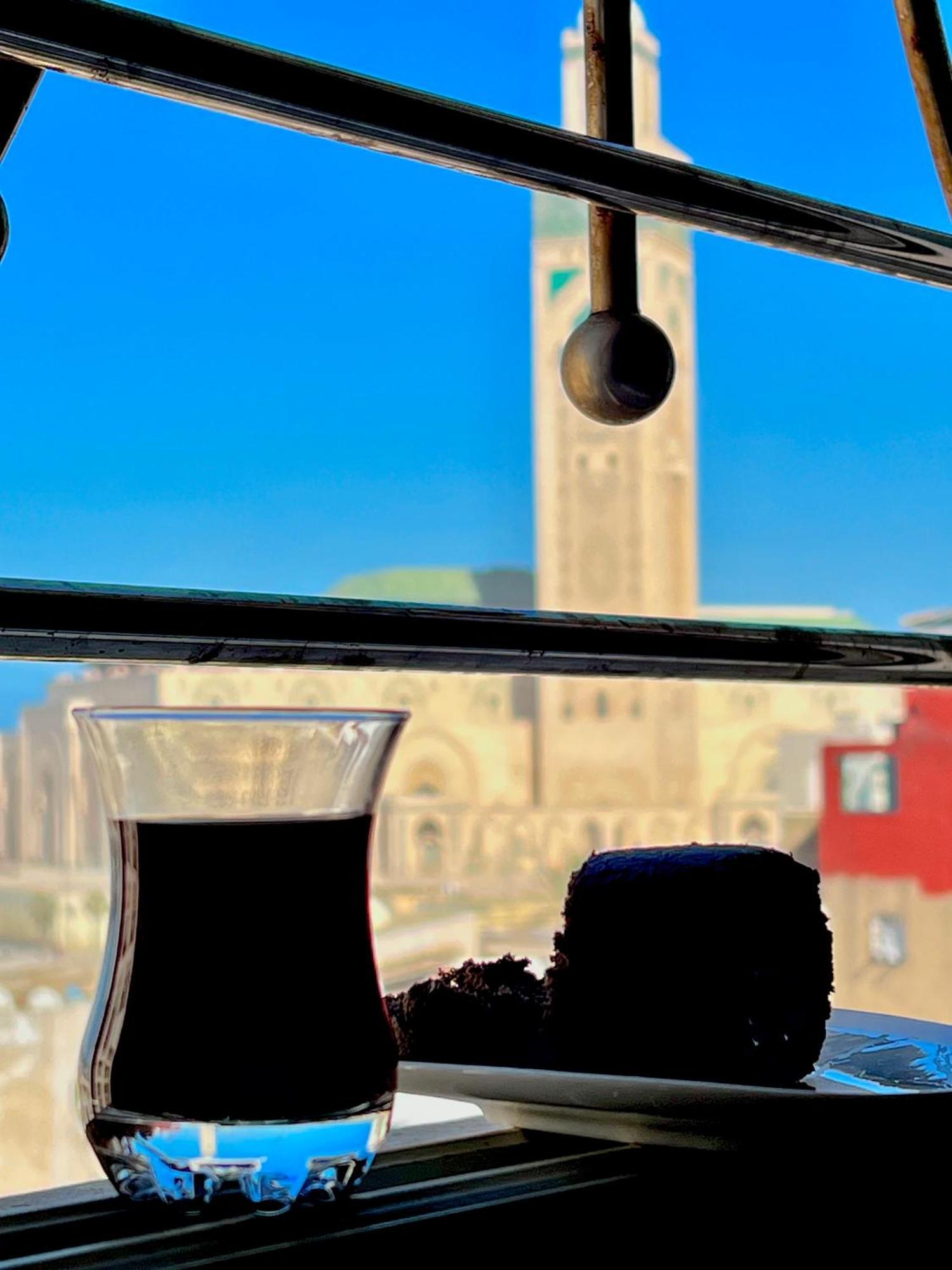 Bel Appartement Avec Une Belle Vue Sur La Grande Mosquee Hassan II Et La Mer Casablanca Kültér fotó