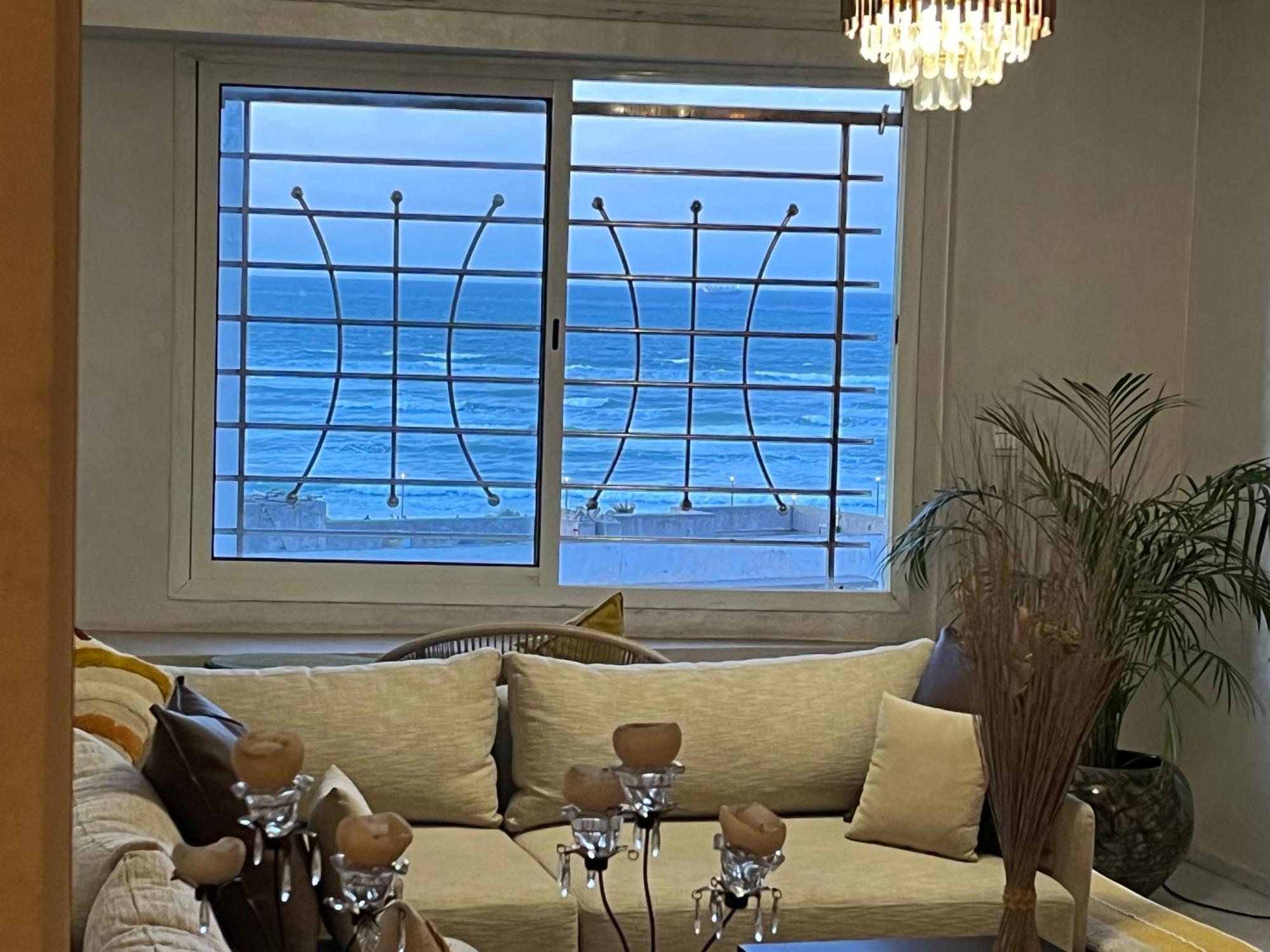 Bel Appartement Avec Une Belle Vue Sur La Grande Mosquee Hassan II Et La Mer Casablanca Kültér fotó