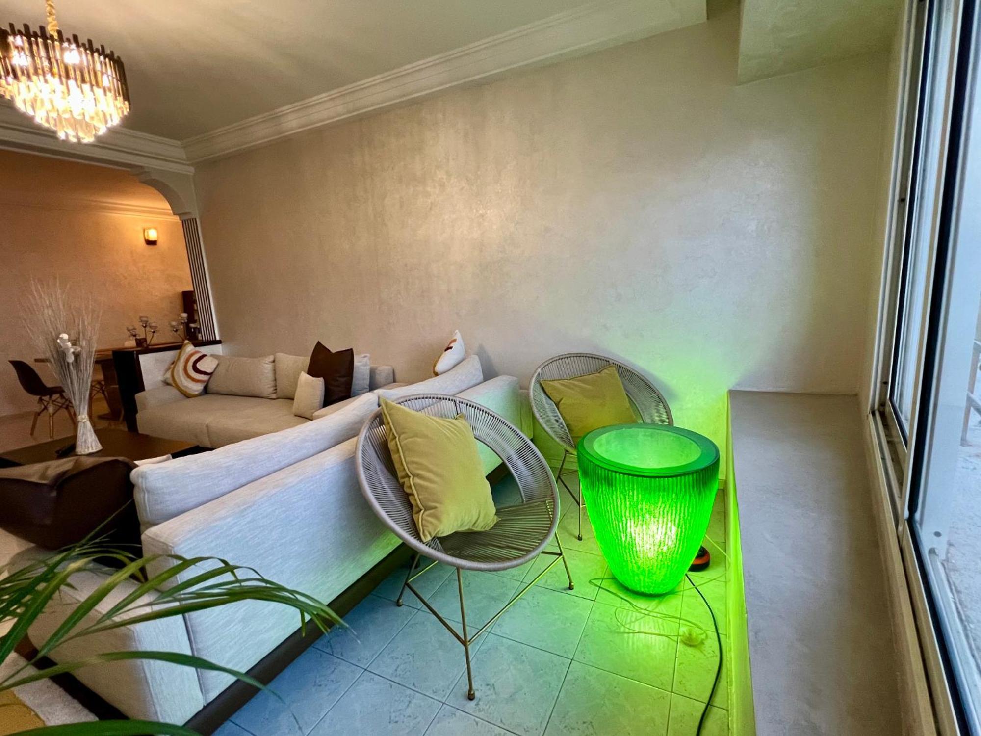 Bel Appartement Avec Une Belle Vue Sur La Grande Mosquee Hassan II Et La Mer Casablanca Kültér fotó